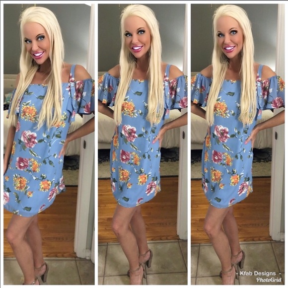 🥰LAST Stunning Baby Blue Fully Lined Swing Dress! - Picture 2 of 3